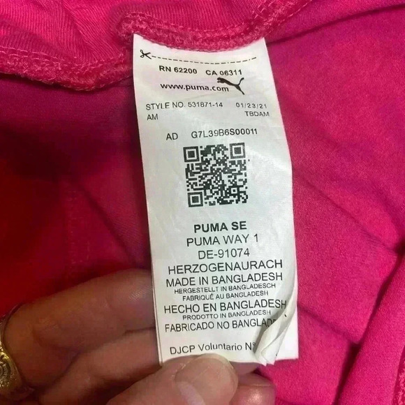 Puma athletic casual pink shorts size large - Picture 5 of 6